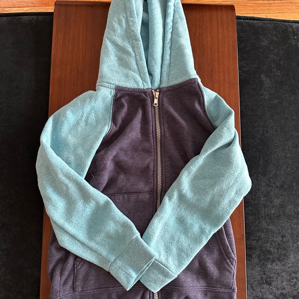 Threads 4 Thought Kids' Blue and Gray Hoodie